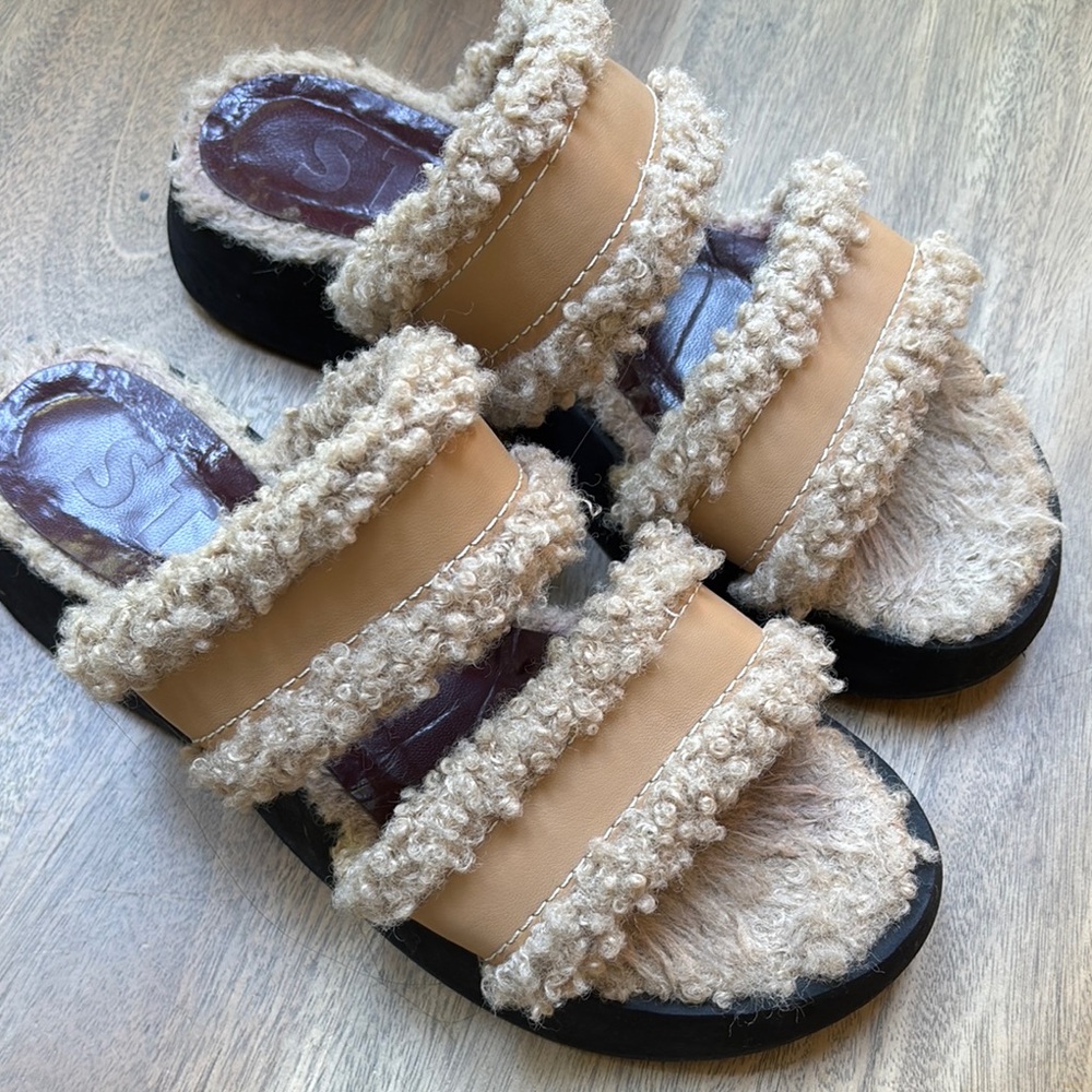 STAUD Siesta Sherling sandal size 40